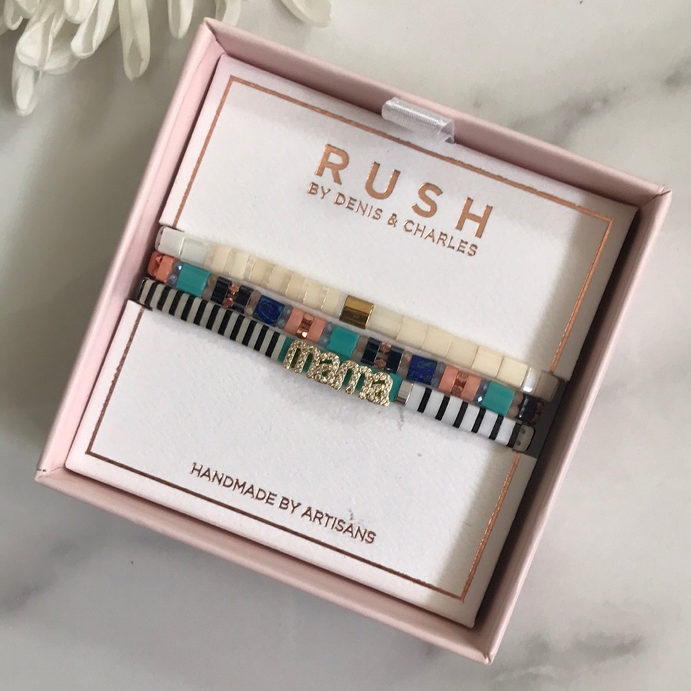MAMA Glass tile bracelets-RUSH by denis &charles